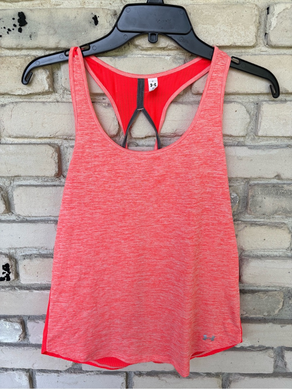 Under Armour Coral Heather Racerback Performance Tank